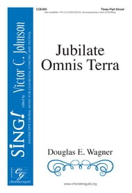 Jubilate Omnis Terra Three-Part Mixed choral sheet music cover Thumbnail